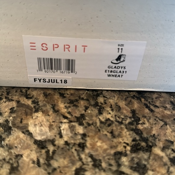 ESPRIT Gladys wheat lace boot NIB 11 - Picture 10 of 10